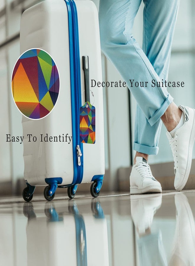 BULINGLY 2 Pack Luggage Tag for Suitcase, Cute Leather Baggage Tag with Stainless Steel Loop Privacy Cover for Women Girls Bag Travel - Image 5